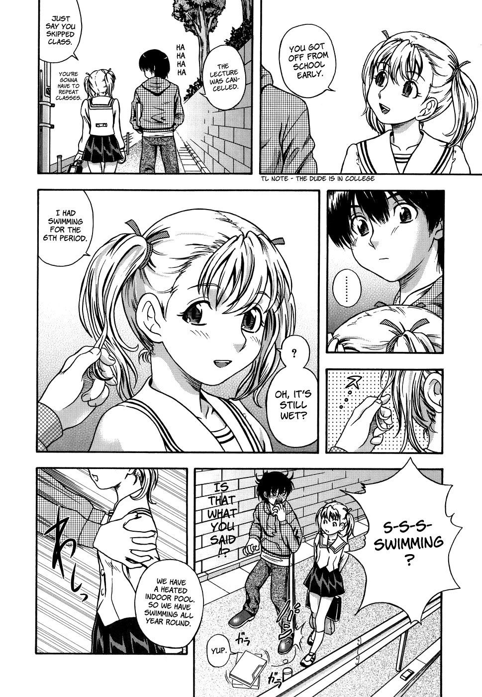 Hentai Manga Comic-Love Me Do-Chapter 6-Aki-Chan,Taa-kun And The School Swimsuit-4